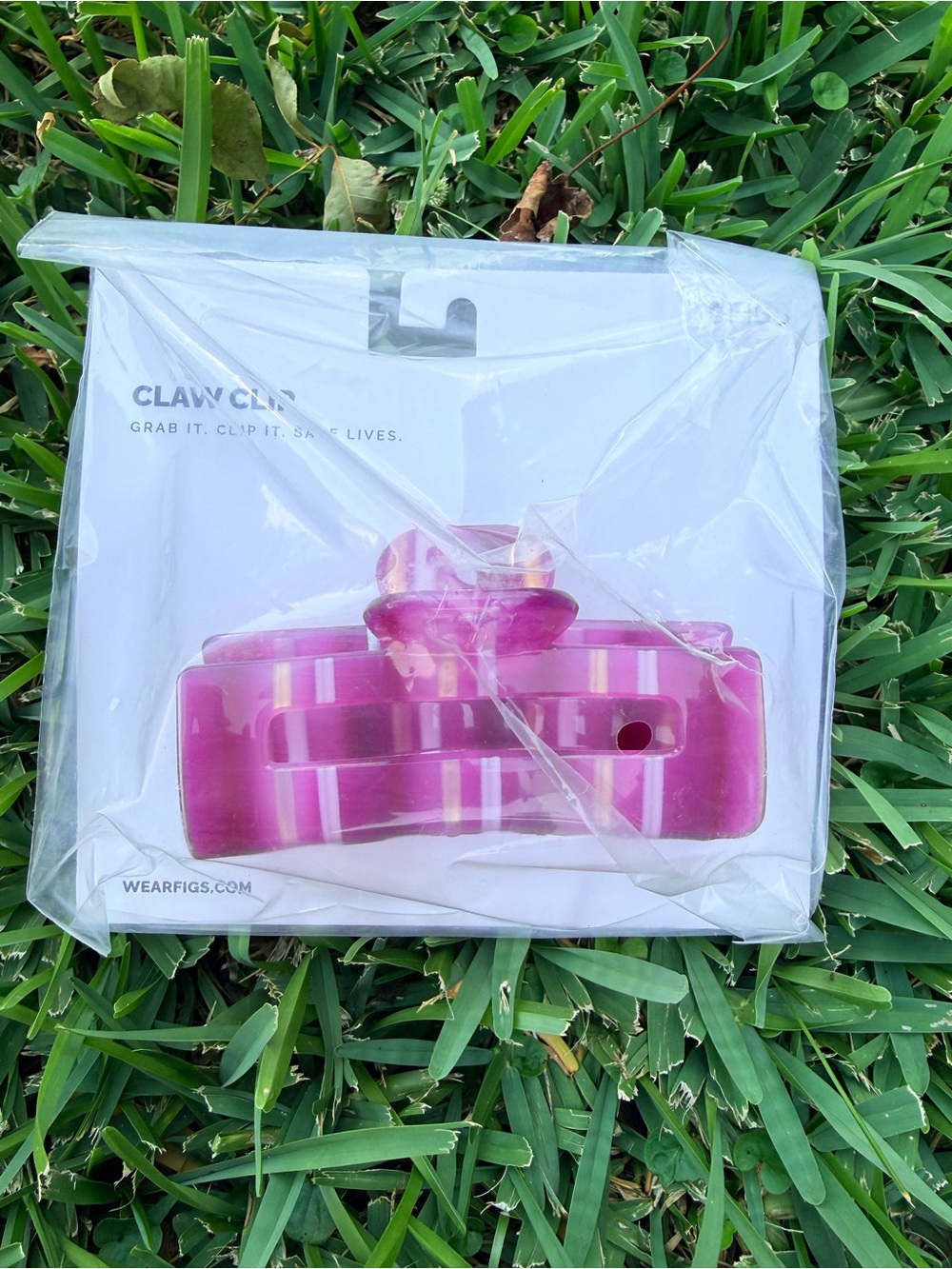 FIGS Pink Pattern Claw Clip